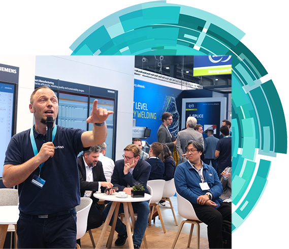 Exhibitor presenting at The Battery Show Europe
